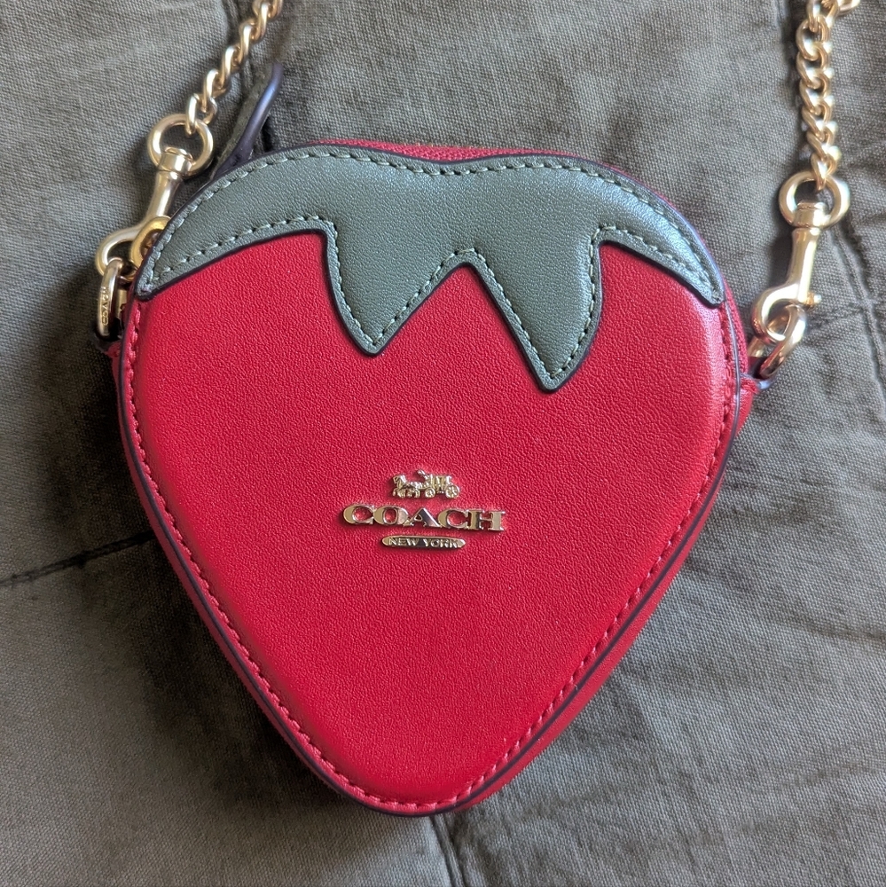 Coach Strawberry Coin Case